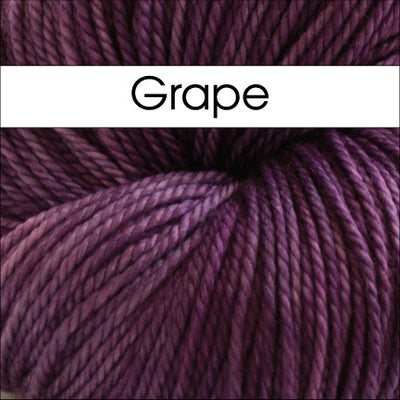 Anzula Squishy Yarn in Grape - Fillory Yarn