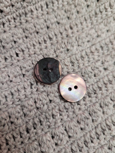 Round Agoya Matte Shell Buttons by Skacel