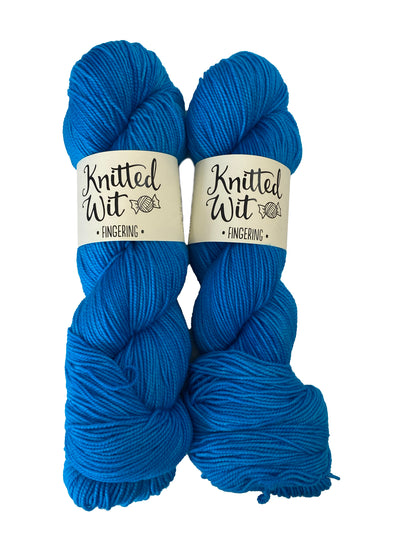 Knitted Wit Fingering Semi-Solids Superwash Merino Wool Knitting Yarn