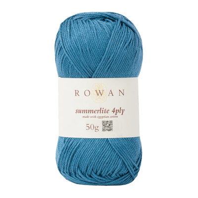 Rowan Yarn | Summerlite 4 ply Cotton Yarn - Blue