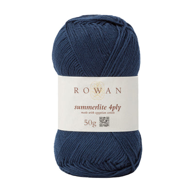 Rowan Yarn | Summerlite 4 ply Cotton Yarn - Navy Blue 