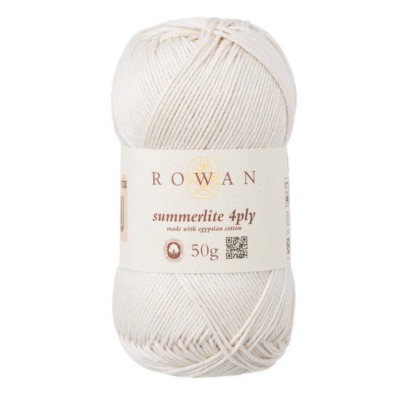 Rowan Yarn | Summerlite 4 ply Cotton Yarn - White