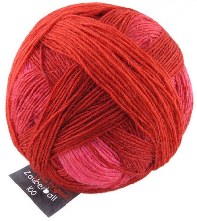 Schoppel Wolle Zauberball 100 Merino Yarn - Red 