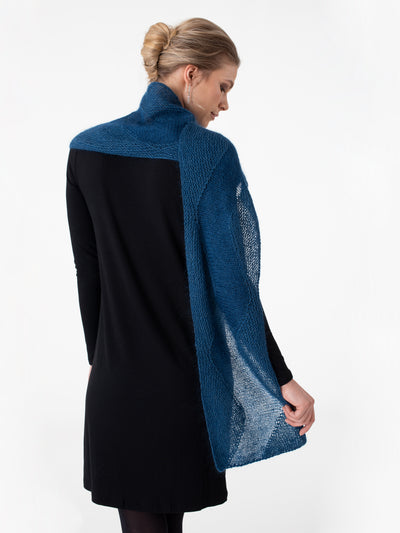 Shibui Knits Scroll Scarf (Pebble + Silk Cloud)
