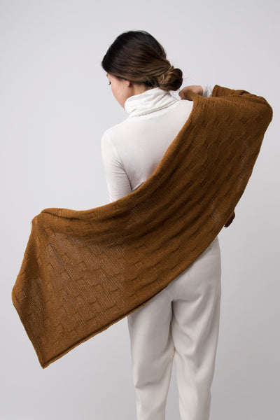 Shibui Knits Motif Textured Wrap | Free Pattern 