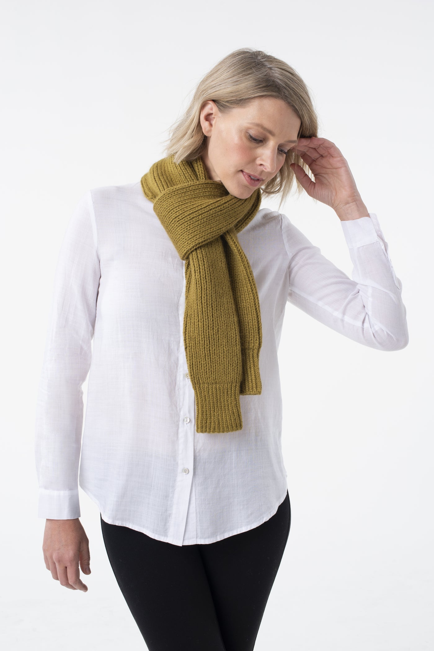 Shibui Knits Madison Ribbed Sleeve Scarf (Birch)