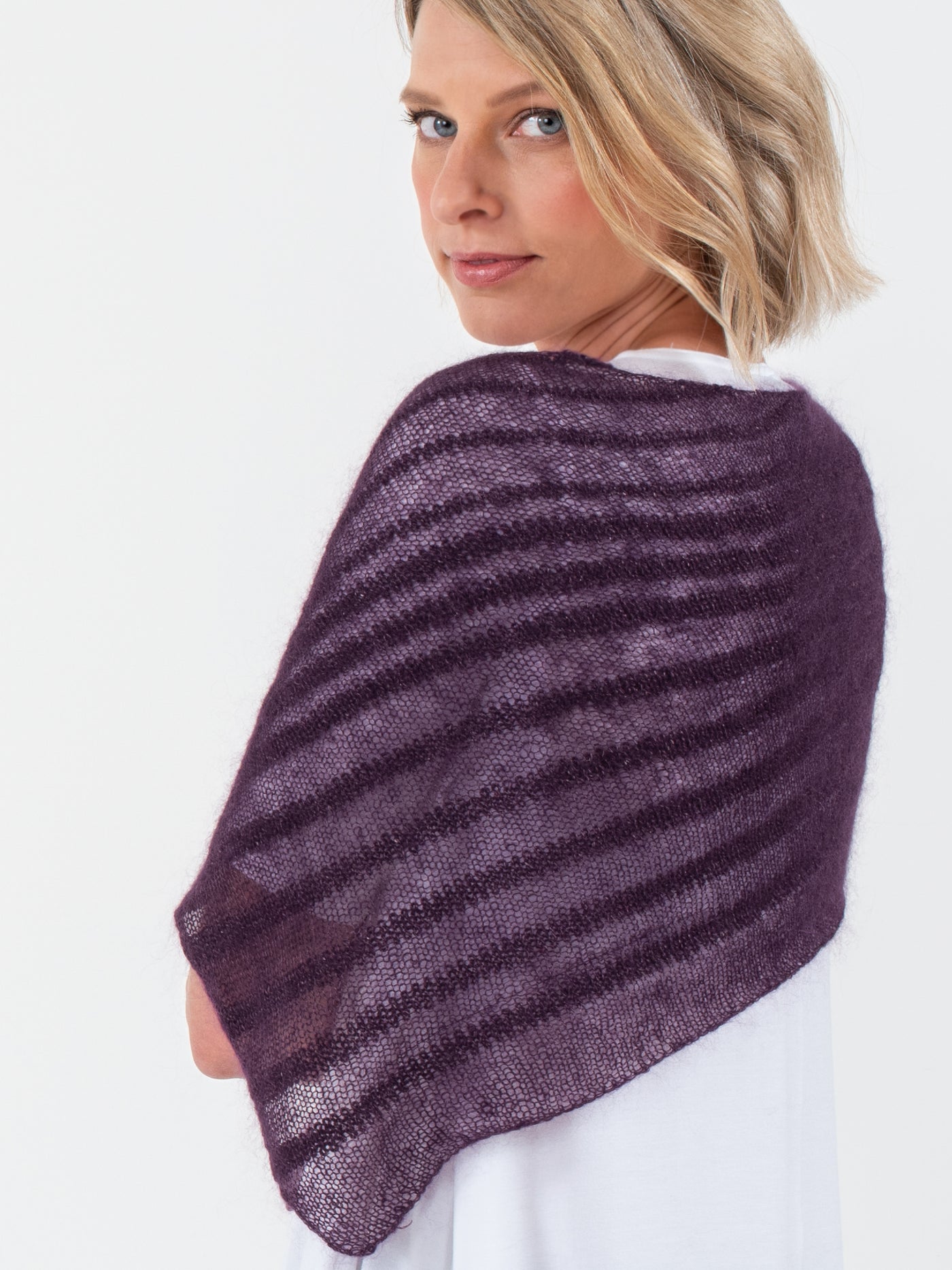 Shibui Knits Ossa Bias Striped Shawl