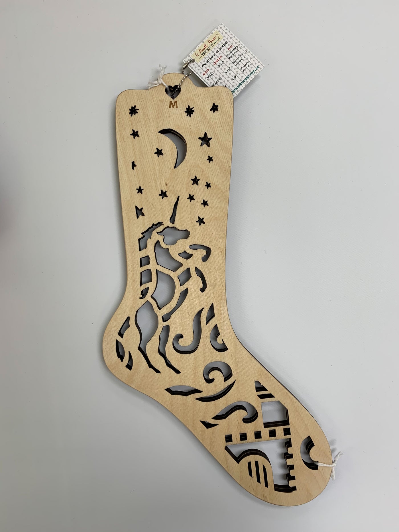 Wooden Sock Blockers - Medium Unicorn
