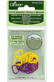 Clover Triangle Stitch Markers Medium