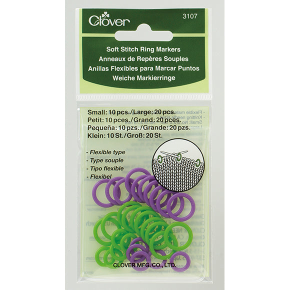Clover Regular Soft Ring Stitch Marker