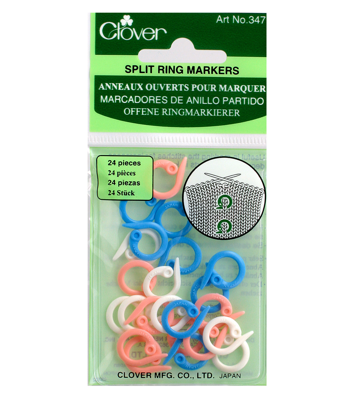 Clover Split-Ring Stitch Markers - Fillory Yarn