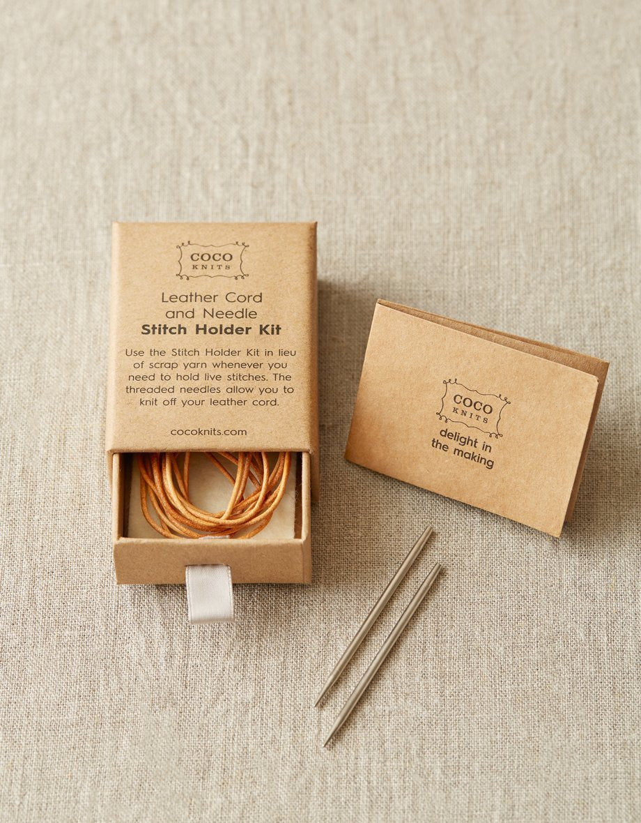 Leather Cord and Needle Stitch Holder Kit - Box