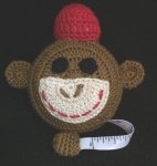 Retractable Crochet Animal Tape Measure - Monkey