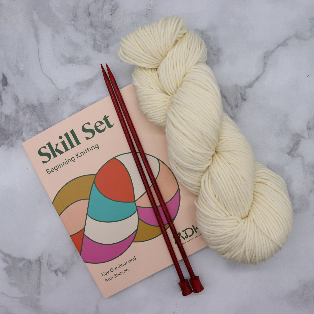 Learn to Knit Kit with Skill Set