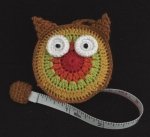 Retractable Crochet Animal Tape Measure - Cat