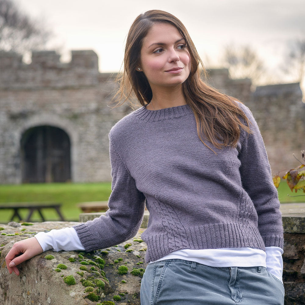 The Fibre Co. Travelling Cable Sweater Pattern