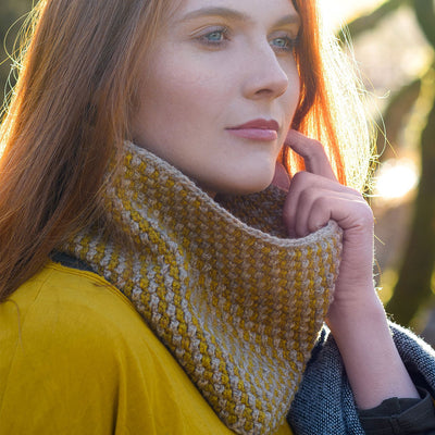 Lore Knotts View Cowl by The Fibre Co.