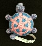 Retractable Crochet Animal Tape Measure - Turtle